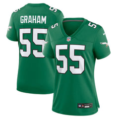 Brandon Graham Philadelphia Eagles Women's Alternate Game Jersey Kelly Green | Nike for Sale