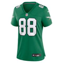 Dallas Goedert Philadelphia Eagles Women's Alternate Game Jersey Kelly Green | Nike for Sale