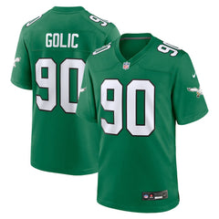 Mike Golic Philadelphia Eagles Retired Player Alternate Game Jersey Kelly Green | Nike for Sale