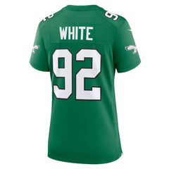 Reggie White Philadelphia Eagles Women's Alternate Game Jersey Kelly Green | Nike for Sale