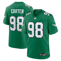 Jalen Carter Philadelphia Eagles Alternate Game Jersey Kelly Green | Nike for Sale