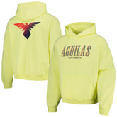 Club America Team Oversized Raglan Pullover Hoodie Yellow - FIFA World CUP
