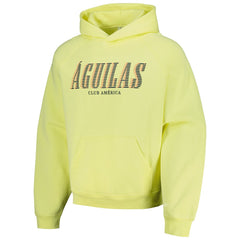 Club America Team Oversized Raglan Pullover Hoodie Yellow - FIFA World CUP