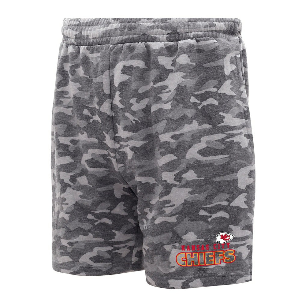 Kansas City Chiefs Concepts Sport Biscayne Camo Shorts Charcoal | NFL