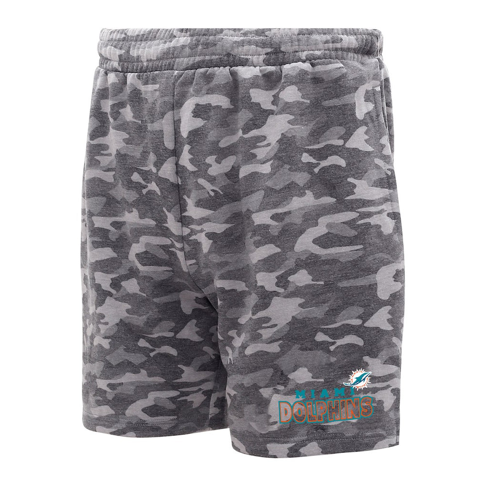 Miami Dolphins Concepts Sport Biscayne Camo Shorts Charcoal | NFL