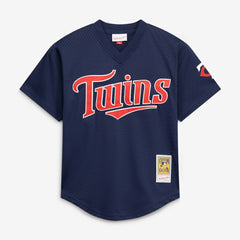 David Ortiz Minnesota Twins Mitchell & Ness Youth Cooperstown Collection Mesh Batting Practice Jersey - MLB