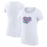 Colorado Avalanche G-III 4Her by Carl Banks Women's Super-Slim Fit Lightweight Heart T-Shirt - White - NHL