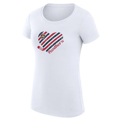 Florida Panthers G-III 4Her by Carl Banks Women's Super-Slim Fit Lightweight Heart T-Shirt - White - NHL