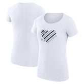 Winnipeg Jets G-III 4Her by Carl Banks Women's Super-Slim Fit Lightweight Heart T-Shirt - White - NHL