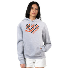 Anaheim Ducks G-III 4Her by Carl Banks Women's Heart Pullover Hoodie - Heather Gray - NHL