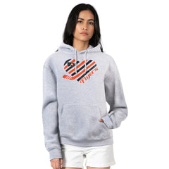 Philadelphia Flyers G-III 4Her by Carl Banks Women's Heart Pullover Hoodie - Heather Gray - NHL