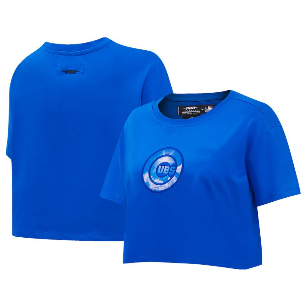 Chicago Cubs Pro Standard Women's Painted Sky Boxy Cropped T-Shirt - MLB