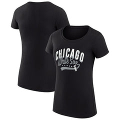 Chicago White Sox G-III 4Her by Carl Banks Women's Super-Slim Fit Lightweight Filigree Team T-Shirt - MLB