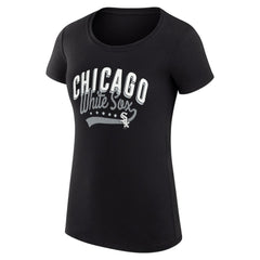 Chicago White Sox G-III 4Her by Carl Banks Women's Super-Slim Fit Lightweight Filigree Team T-Shirt - MLB