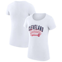 Cleveland Guardians G-III 4Her by Carl Banks Women's Super-Slim Fit Lightweight Filigree Team T-Shirt - MLB