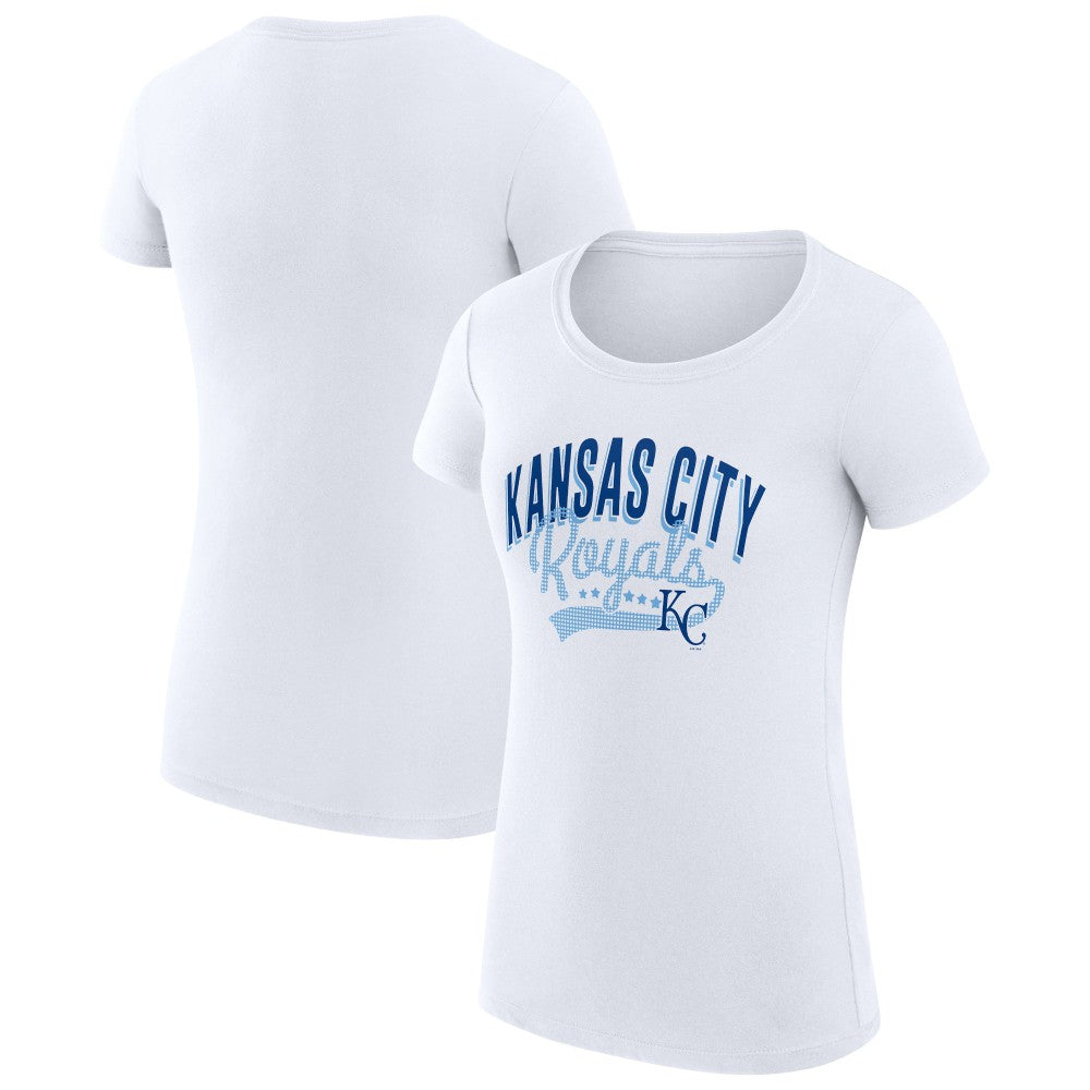 Kansas City Royals G-III 4Her by Carl Banks Women's Super-Slim Fit Lightweight Filigree Team T-Shirt - MLB