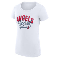 Los Angeles Angels G-III 4Her by Carl Banks Women's Super-Slim Fit Lightweight Filigree Team T-Shirt - MLB