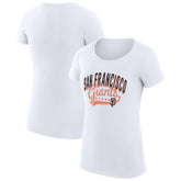 San Francisco Giants G-III 4Her by Carl Banks Women's Super-Slim Fit Lightweight Filigree Team T-Shirt - MLB