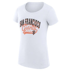 San Francisco Giants G-III 4Her by Carl Banks Women's Super-Slim Fit Lightweight Filigree Team T-Shirt - MLB