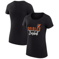 Baltimore Orioles G-III 4Her by Carl Banks Women's Super-Slim Fit Lightweight Team Graphic T-Shirt - MLB