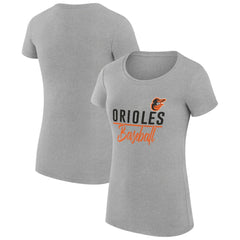 Baltimore Orioles G-III 4Her by Carl Banks Women's Super-Slim Fit Lightweight Team Graphic T-Shirt - MLB