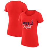 Los Angeles Angels G-III 4Her by Carl Banks Women's Super-Slim Fit Lightweight Team Graphic T-Shirt - MLB
