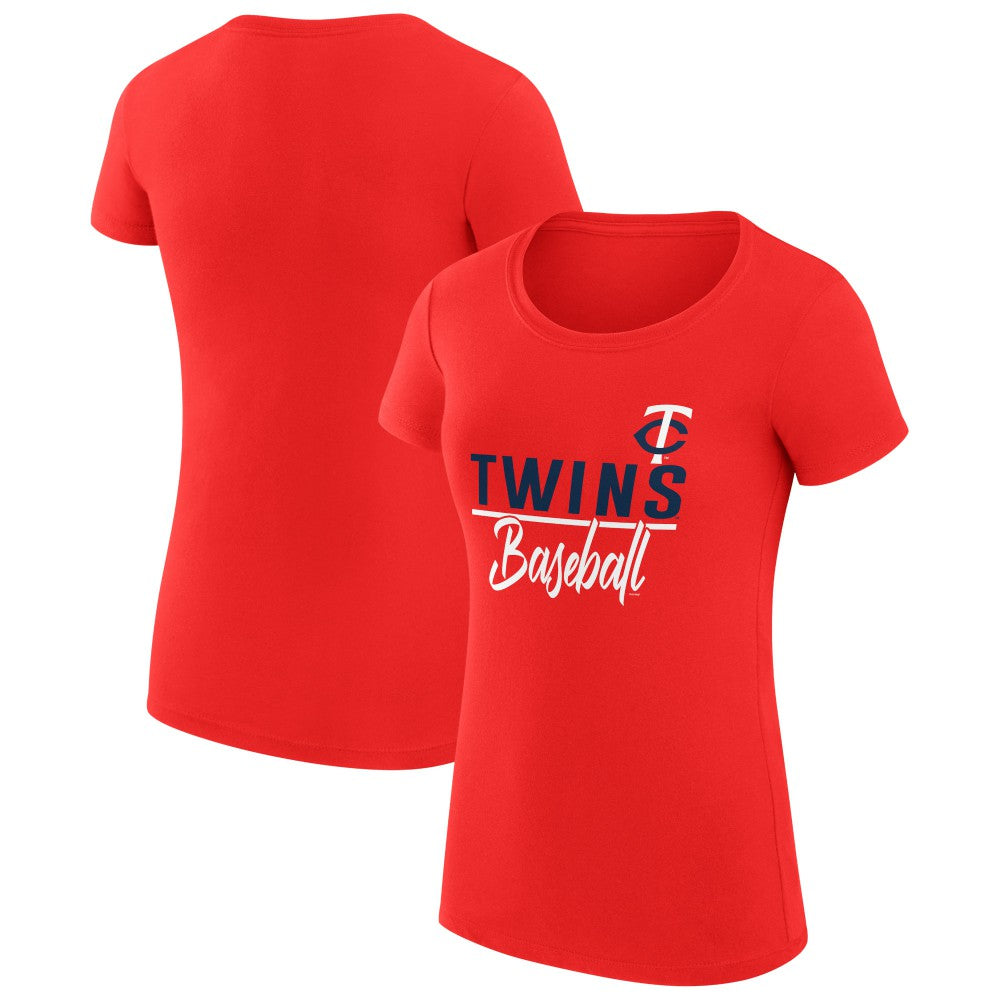 Minnesota Twins G-III 4Her by Carl Banks Women's Super-Slim Fit Lightweight Team Graphic T-Shirt - MLB