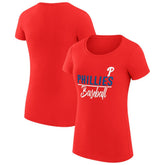 Philadelphia Phillies G-III 4Her by Carl Banks Women's Super-Slim Fit Lightweight Team Graphic T-Shirt - MLB