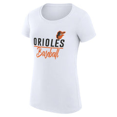 Baltimore Orioles G-III 4Her by Carl Banks Women's Super-Slim Fit Lightweight Team Graphic T-Shirt - MLB