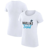 Miami Marlins G-III 4Her by Carl Banks Women's Super-Slim Fit Lightweight Team Graphic T-Shirt - MLB