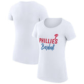 Philadelphia Phillies G-III 4Her by Carl Banks Women's Super-Slim Fit Lightweight Team Graphic T-Shirt - MLB