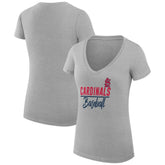 St. Louis Cardinals G-III 4Her by Carl Banks Women's Super-Slim Fit Lightweight Team Graphic V-Neck T-Shirt - MLB