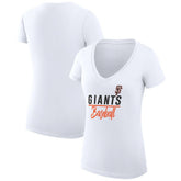 San Francisco Giants G-III 4Her by Carl Banks Women's Super-Slim Fit Lightweight Team Graphic V-Neck T-Shirt - MLB