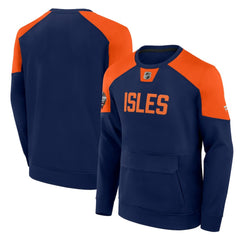 New York Islanders Fanatics 2024 NHL Stadium Series Authentic Pro Fleece Logo Pullover Sweatshirt - Navy - NHL