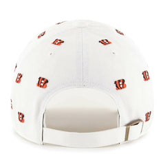 Cincinnati Bengals '47 Confetti Clean Up Adjustable Hat White | 47 brand
