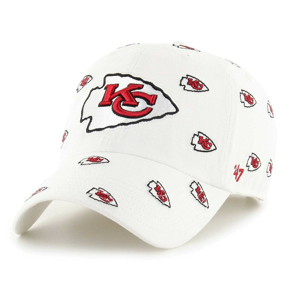 Kansas City Chiefs '47 Confetti Clean Up Adjustable Hat White | 47 brand