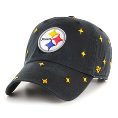 Pittsburgh Steelers '47 Confetti Clean Up Adjustable Hat Black | 47 brand