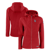 St. Louis Cardinals Cutter & Buck Women's Evoke Eco Softshell Recycled Full-Zip Jacket - MLB