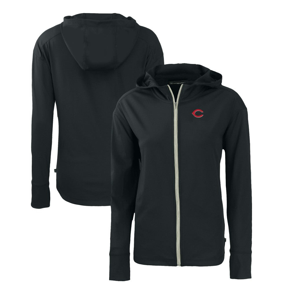 Cincinnati Reds Cutter & Buck Women's Daybreak Eco Recycled Full-Zip Hoodie - MLB
