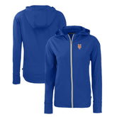 New York Mets Cutter & Buck Women's Daybreak Eco Recycled Full-Zip Hoodie - MLB