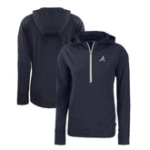 Atlanta Braves Cutter & Buck Women's Daybreak Eco Recycled Half-Zip Hoodie - MLB