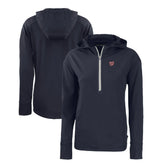 Washington Nationals Cutter & Buck Women's Daybreak Eco Recycled Half-Zip Hoodie - MLB