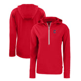 Cleveland Guardians Cutter & Buck Women's Daybreak Eco Recycled Half-Zip Hoodie - MLB
