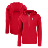 Philadelphia Phillies Cutter & Buck Women's Daybreak Eco Recycled Half-Zip Hoodie - MLB