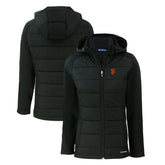 San Francisco Giants Cutter & Buck Women's Evoke Hybrid Eco Softshell Recycled Full-Zip Hoodie Jacket - MLB