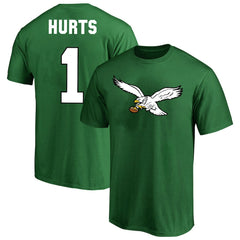 Jalen Hurts Philadelphia Eagles Big & Tall Player Name & Number T-Shirt Kelly Green | Fanatics
