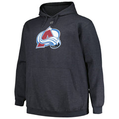 Nathan MacKinnon Colorado Avalanche Profile Big & Tall Name & Number Pullover Hoodie - Charcoal - NHL