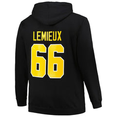 Mario Lemieux Pittsburgh Penguins Mitchell & Ness Name & Number Pullover Hoodie - Black - NHL