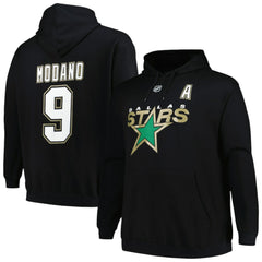 Mike Modano Dallas Stars Mitchell & Ness Name & Number Pullover Hoodie - Black - NHL