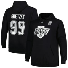 Wayne Gretzky Los Angeles Kings Mitchell & Ness Name & Number Pullover Hoodie - Black - NHL